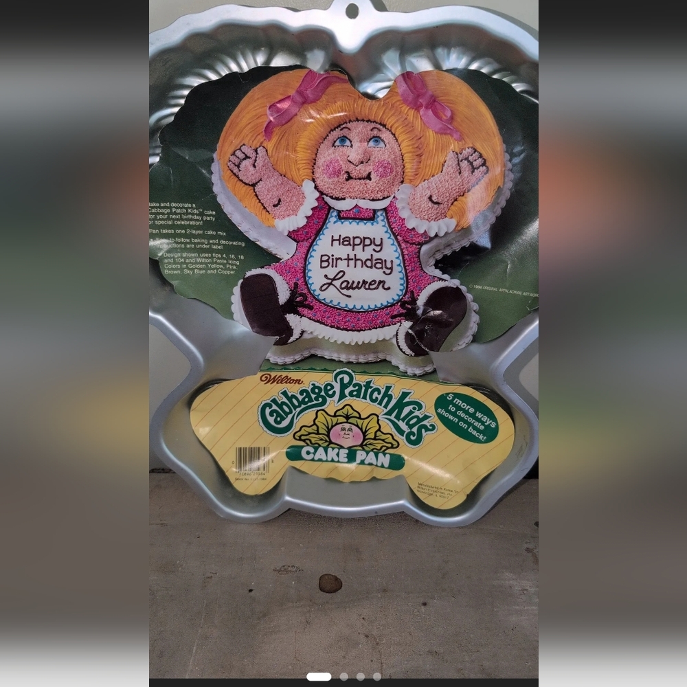 Vintage 1984 Cabbage Patch Wilton Cake Pan
